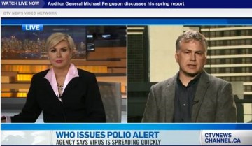 Richard Lester provides commentary for Polio crisis on CTV news