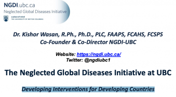 Link to the Recent NGDI UBC Presentation at the 2022 International Society of Neglected Tropical Diseases Meeting – Developing Interventions for Developing Countries
