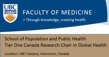 Tier One Canada Research Chair in Global Health